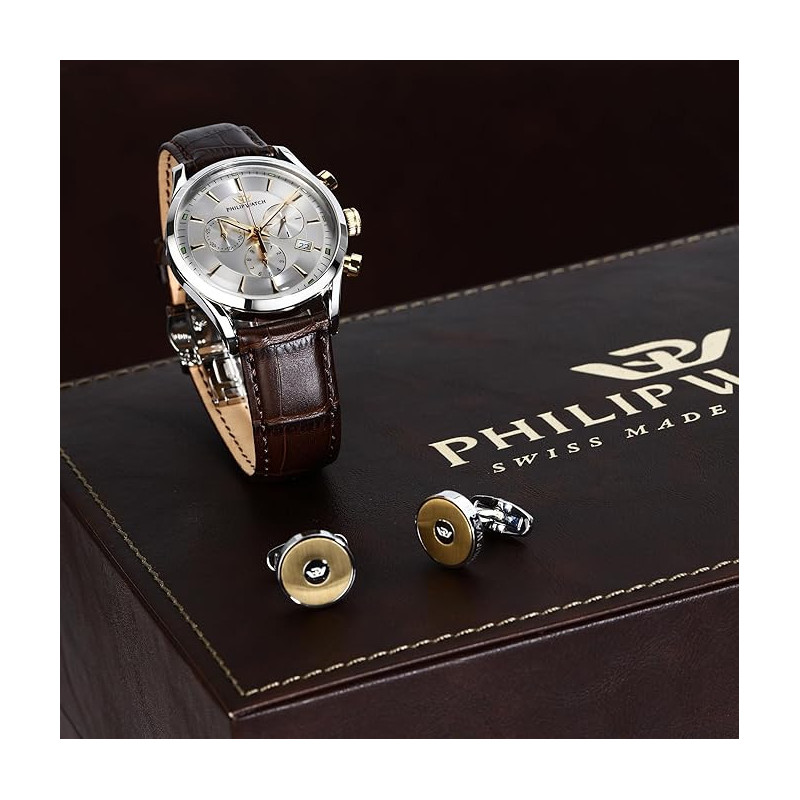 Orologio Uomo Philip Watch Sunray gift R8271908011 + Gemelli S82AVW02