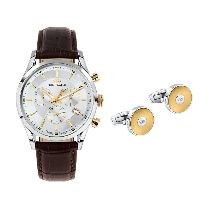 Orologio Uomo Philip Watch Sunray gift R8271908011 + Gemelli S82AVW02
