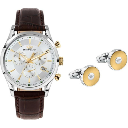 Orologio Uomo Philip Watch Sunray gift R8271908011 + Gemelli S82AVW02