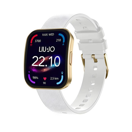 Smartwatch Unisex LiuJo SWLJ211 voice curved voice Silicone Bianco