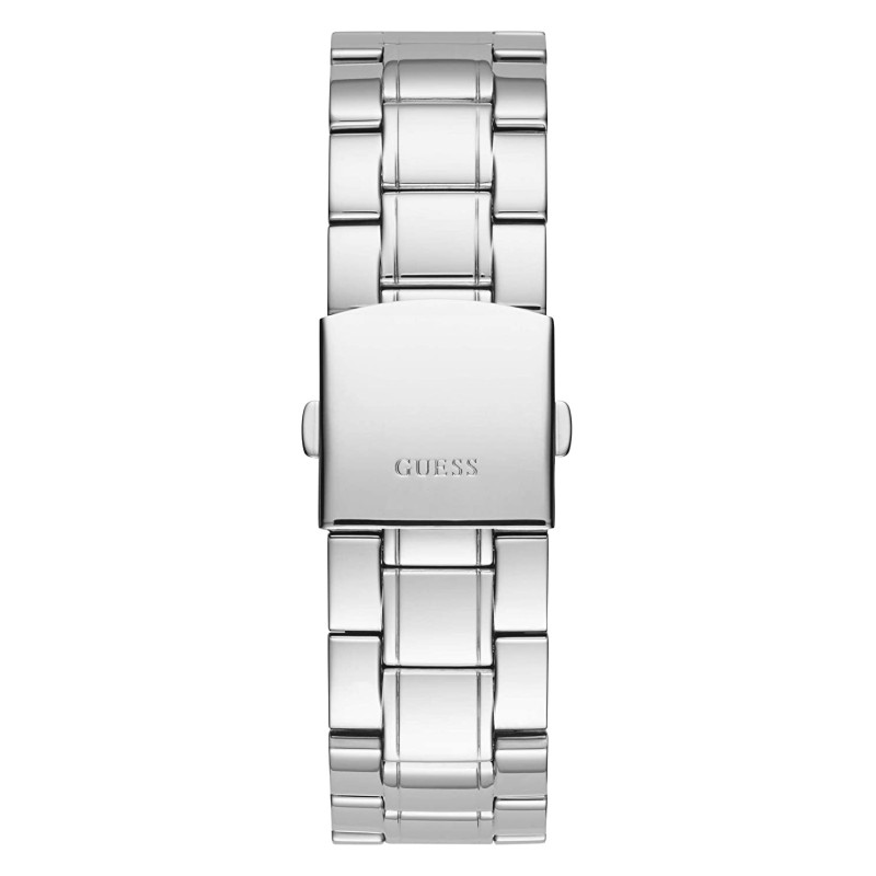 Orologio Cronografo Uomo Guess in Acciaio Silver Quadrante Blu 44mm Originale