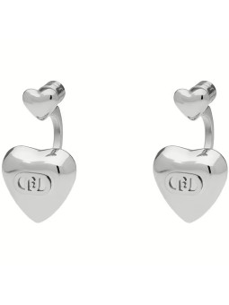 Orecchini Donna Liujo LJ3152 Cuore in Acciaio Silver