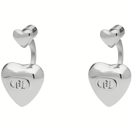 Orecchini Donna Liujo LJ3152 Cuore in Acciaio Silver
