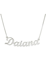 Collana Nome Personalizzato Oro 18kt 750 Unisex | Collana in Oro 45 cm Made in Italy