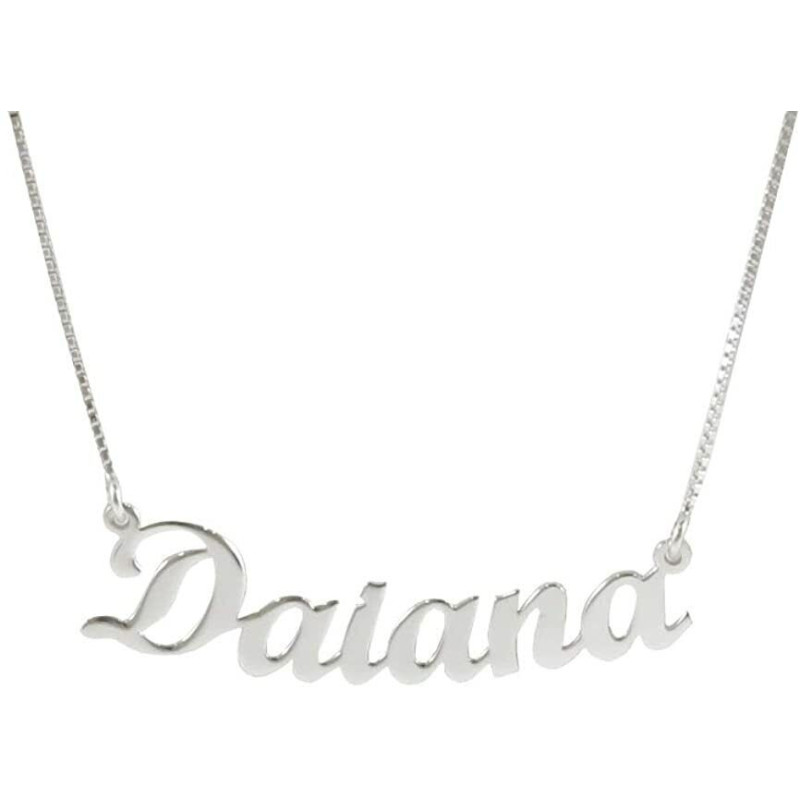 Collana Nome Personalizzato Oro 18kt 750 Unisex | Collana in Oro 45 cm Made in Italy