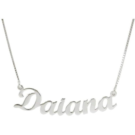 Collana Nome Personalizzato Oro 18kt 750 Unisex | Collana in Oro 45 cm Made in Italy