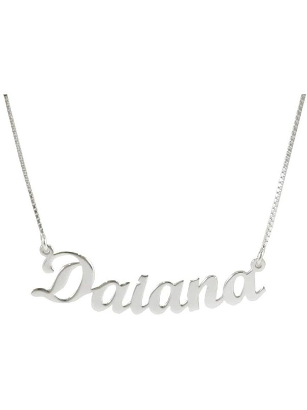 Collana Nome Personalizzato Oro 18kt 750 Unisex | Collana in Oro 45 cm Made in Italy
