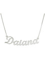 Collana Nome Personalizzato Oro 18kt 750 Unisex | Collana in Oro 45 cm Made in Italy