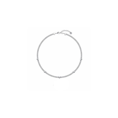 Collana Liu Jo Donna Argento Snake con Cuoricini 50-55 cm