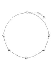 Collana Liu Jo Donna Argento con Cuori | Essential Elegante Regolabile