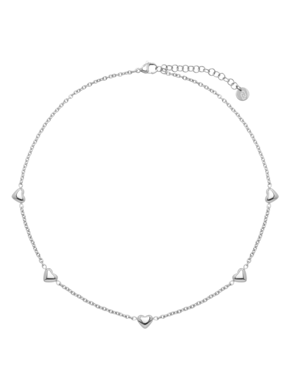 Collana Liu Jo Donna Argento con Cuori | Essential Elegante Regolabile