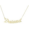 Collana Unisex Nadir in Oro Giallo con Nome Personalizzabile