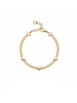 Bracciale Donna Liu Jo LJ3187 Acciaio Oro con Cuori Elegante