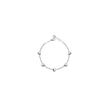 Bracciale Donna Liu Jo LJ3191 Acciaio Silver Catena con Cuori