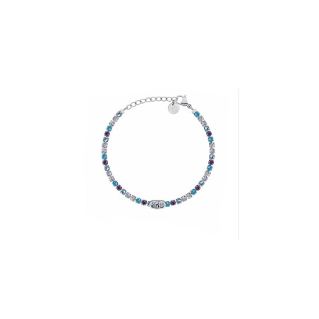 Bracciale Donna Liu Jo LJ3216 Tennis Acciaio Silver Cristalli Blu