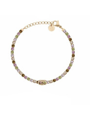 Bracciale Donna Liu Jo LJ3217 Acciaio Oro Cristalli Multicolor