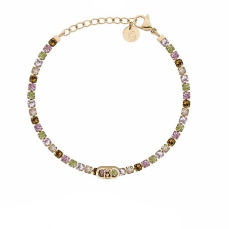 Bracciale Donna Liu Jo LJ3217 Acciaio Oro Cristalli Multicolor