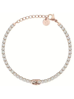 Bracciale Donna Liu Jo LJ3218 Acciaio Oro Rosa con Cristalli