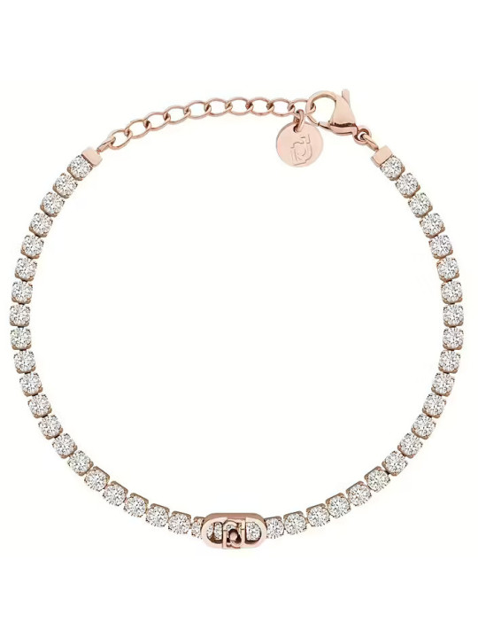 Bracciale Donna Liu Jo LJ3218 Acciaio Oro Rosa con Cristalli
