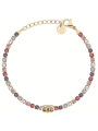 Bracciale Donna Liu Jo LJ3222 Tennis Acciaio Oro Cristalli Multicolor