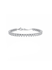 Bracciale Donna Liu Jo LJ3223 Acciaio Tennis Cuori Zirconi
