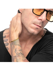Bracciale Unisex Marlù 33BR0041G catena snake Acciaio Oro