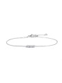 Bracciale Donna Marlù 31BR0015-W catena cutting cross con tre zirconi 3,5mm centrali