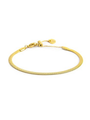 Bracciale Unisex Marlù 33BR0041G catena snake Acciaio Oro