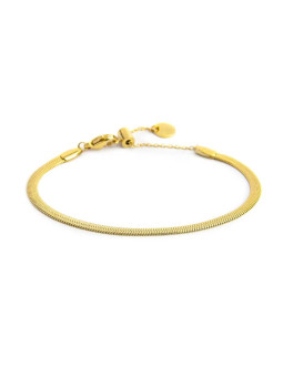 Bracciale Unisex Marlù 33BR0041G catena snake Acciaio Oro
