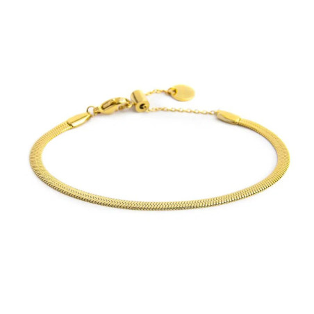 Bracciale Unisex Marlù 33BR0041G catena snake Acciaio Oro