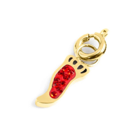 Charm Marlù Unisex 18CH107G-R corno con cristalli Acciaio Oro