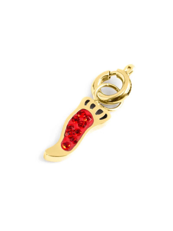 Charm Marlù Unisex 18CH107G-R corno con cristalli Acciaio Oro