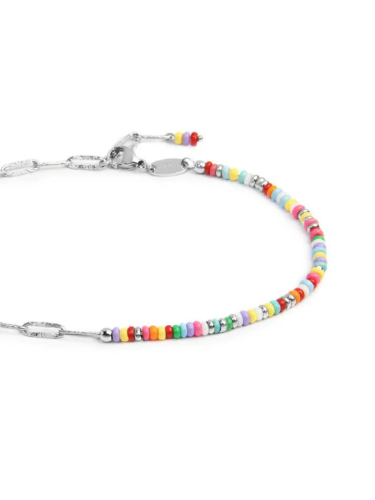 Cavigliera Donna Marlù 20CV102-RGB Perline Colorate e Acciaio