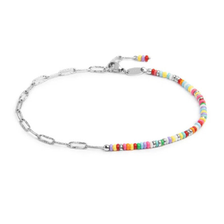 Cavigliera Donna Marlù 20CV102-RGB Perline Colorate e Acciaio
