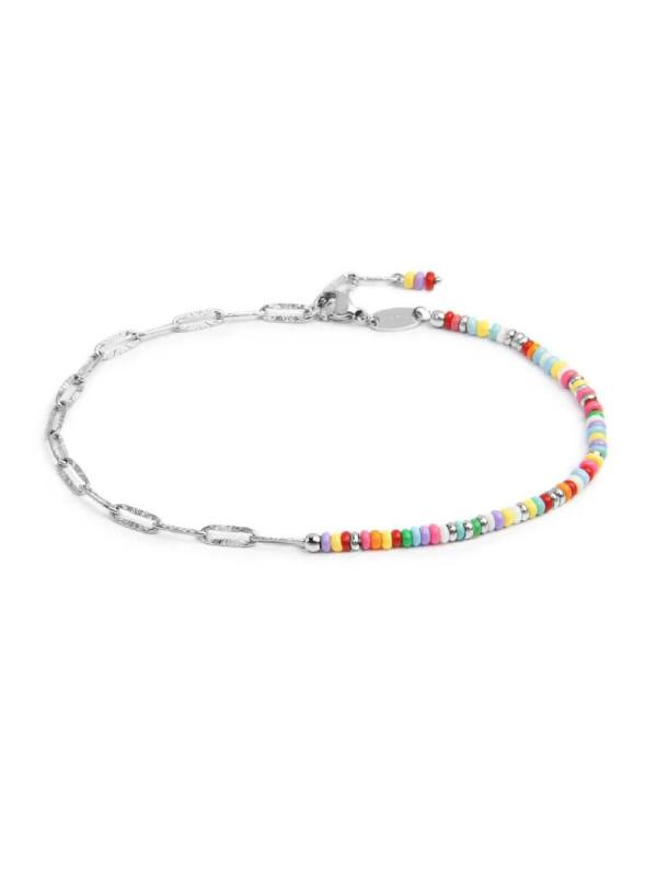Cavigliera Donna Marlù 20CV102-RGB Perline Colorate e Acciaio