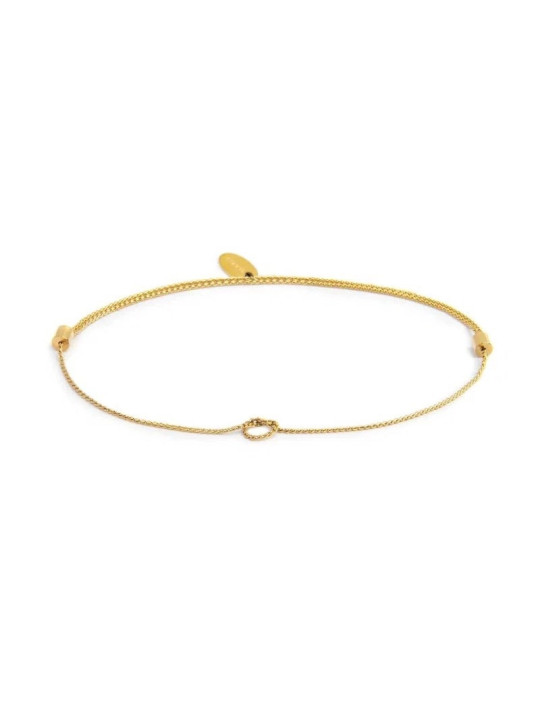 Cavigliera Donna Marlù 20CV112G Acciaio Oro PVD Serpentine Nodo Knoted