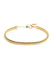 Cavigliera Donna Marlù 20CV111G Acciaio Oro Catena Tubogas