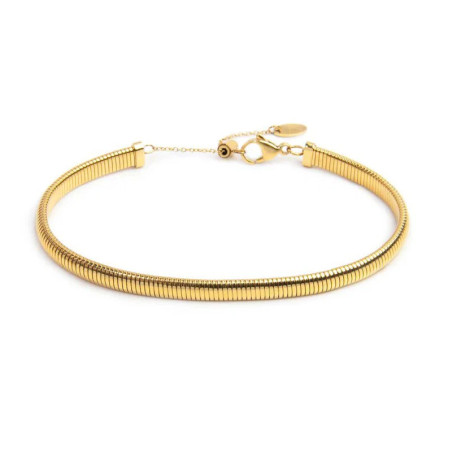 Cavigliera Donna Marlù 20CV111G Acciaio Oro Catena Tubogas