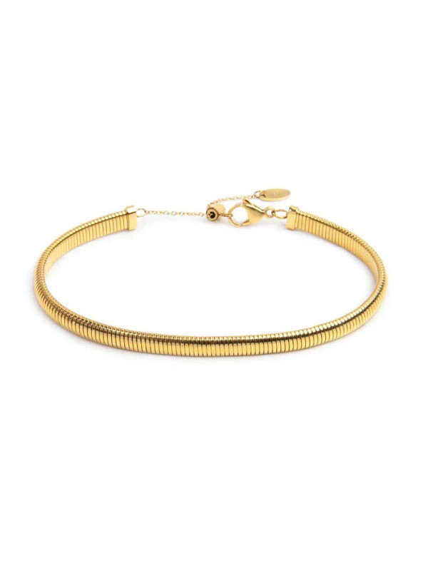 Cavigliera Donna Marlù 20CV111G Acciaio Oro Catena Tubogas