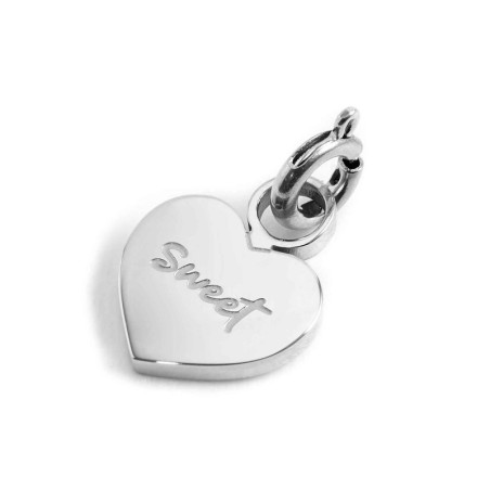 Ciondolo Marlù Time To 18CH086 Cuore Acciaio Silver Donna