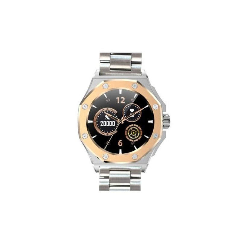 Orologio Smartwatch Uomo PE002G in Acciaio Colore Oro Rosa Cassa Ottagonale Orologio Smartwatch Uomo PE002G in Acciaio Colore Oro Rosa Cassa Ottagonale