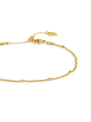 Cavigliera Marlù 20CV100G Donna Acciaio Oro Mesh con Anelli