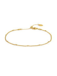 Cavigliera Marlù 20CV100G Donna Acciaio Oro Mesh con Anelli