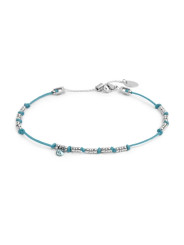 Cavigliera Marlù 20CV097-T Donna Cordino con Acciaio e Zircone Pendente