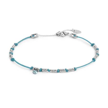 Cavigliera Marlù 20CV097-T Donna Cordino con Acciaio e Zircone Pendente