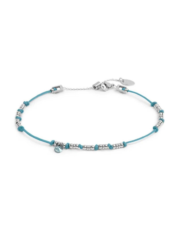 Cavigliera Marlù 20CV097-T Donna Cordino con Acciaio e Zircone Pendente