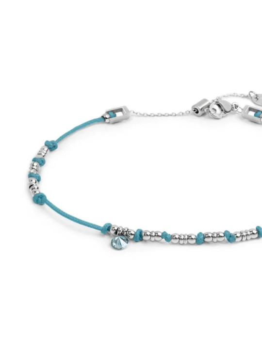 Cavigliera Marlù 20CV097-T Donna Cordino con Acciaio e Zircone Pendente
