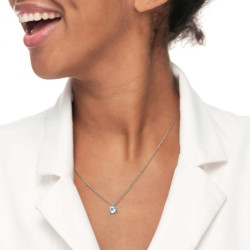 Collana Donna Marlù 31CN0009-W catena cutting cross zircone centrale 5,25mm