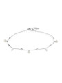 Cavigliera Donna Marlù 20CV107-W Acciaio con Zirconi e Cuori Bianchi