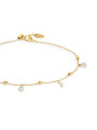 Cavigliera Donna Marlù 20CV107G-W Acciaio Oro con Zirconi e Cuori